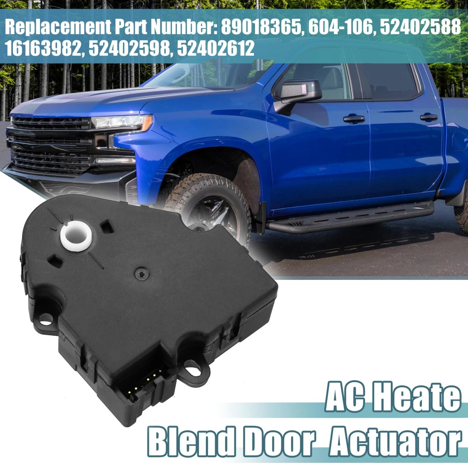 AC Heater Blend Door Actuator Replacement for Chevrolet Silverado 1500 (2004–2006)