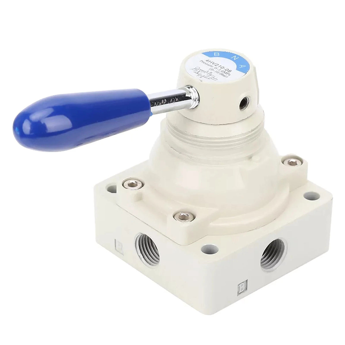 4-Way Air Valve for Pneumatic Systems (1/4in NPT)
