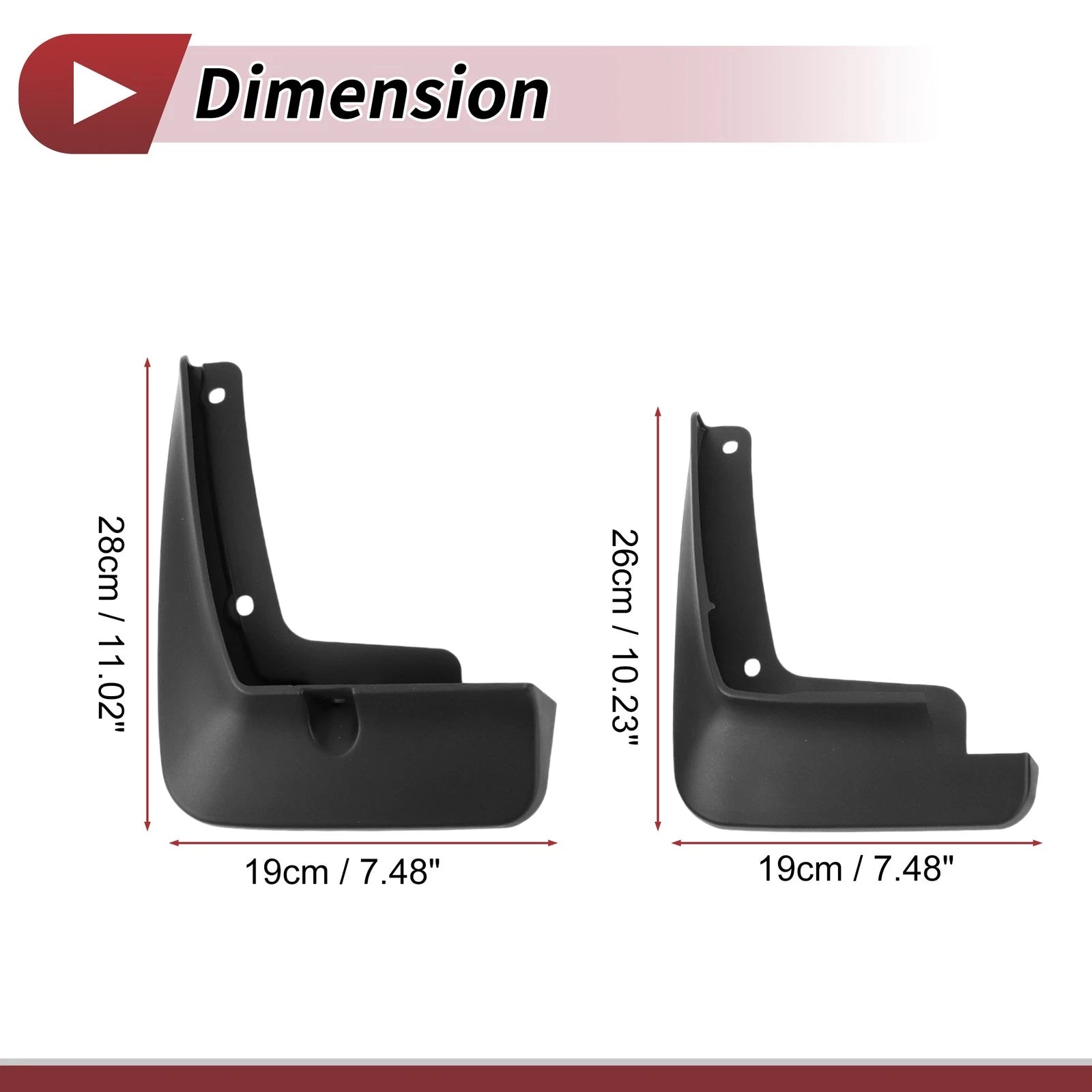 Mud Flaps Splash Guards 1 Set for Hyundai Mistra (2021–2024)
