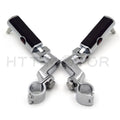 Skull Foot Pegs Chrome for Harley-Davidson Softail (2000–2023)
