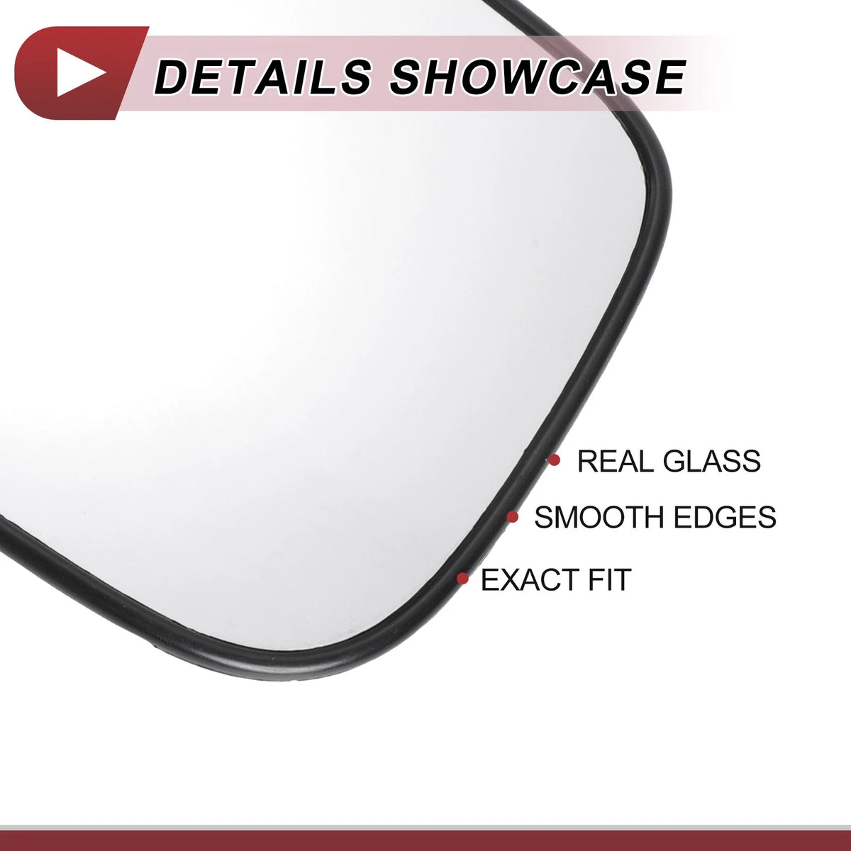 Heated Left Driver Side Mirror Glass for Honda Accord (2003–2007)