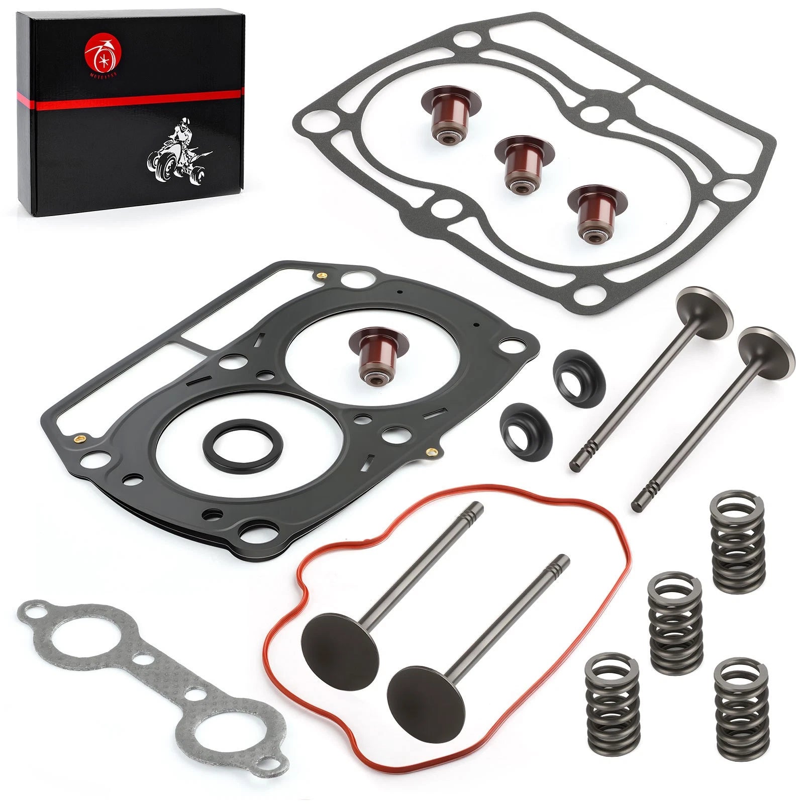 Cylinder Head Gasket & Intake Exhaust Valve for Polaris Sportsman Ranger 700-800