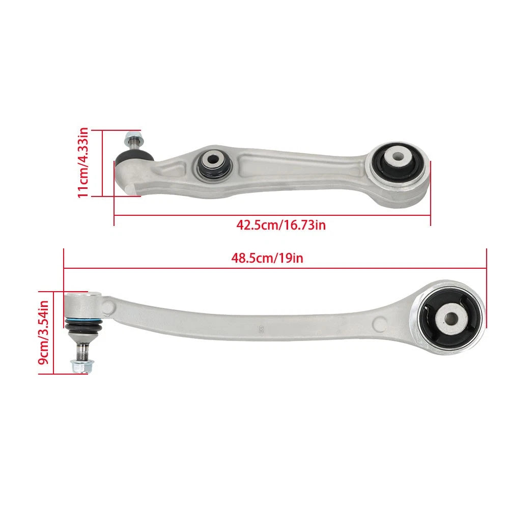 Set of 4 Front Lower Rearward Control Arm Ball Joints for Tesla S (2012–2021)