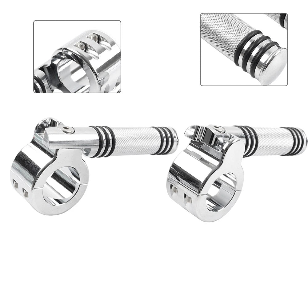 1-1/4" Engine Crash Bar Footpeg Clamp for Harley (Chrome)