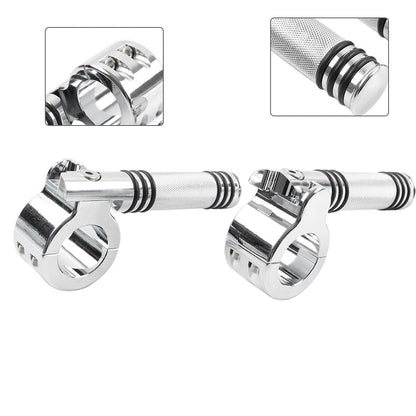 1-1/4" Engine Crash Bar Footpeg Clamp for Harley (Chrome)