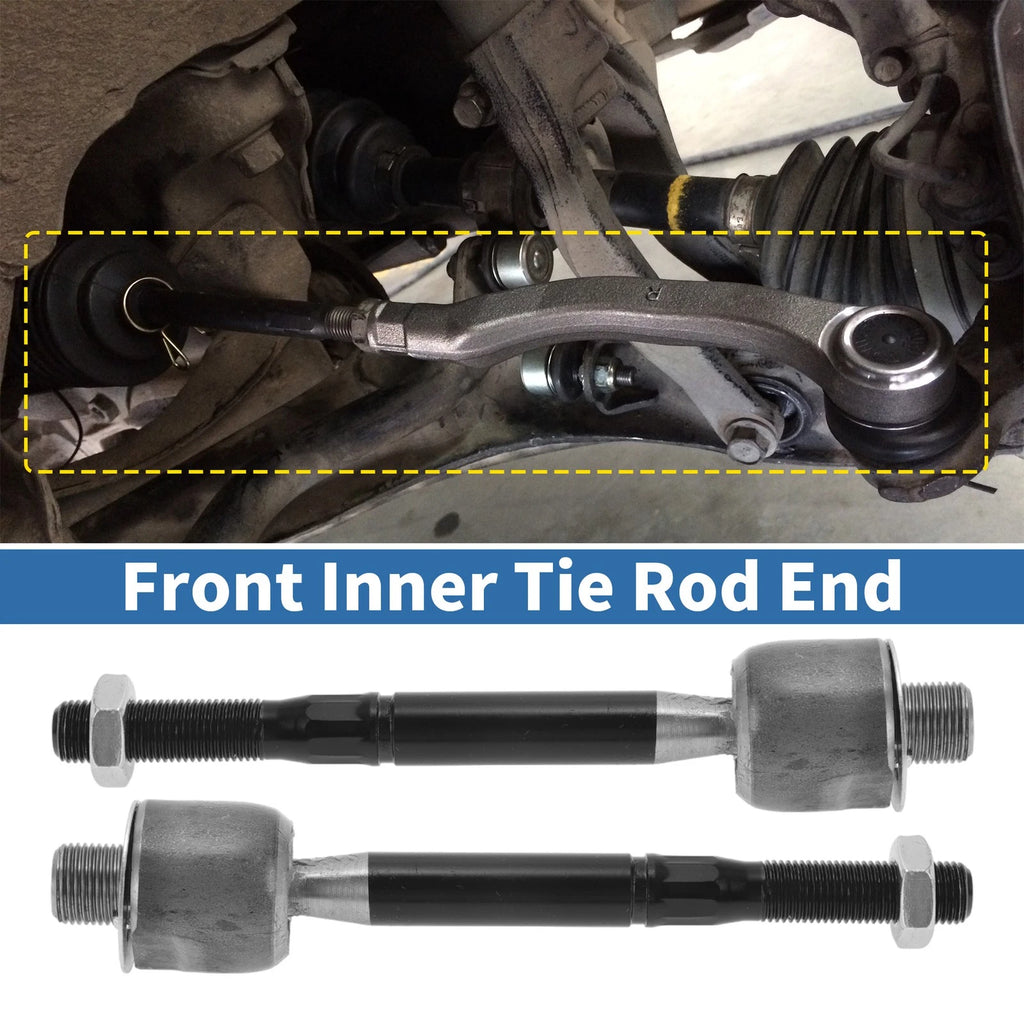 2 Pcs Front Inner Tie Rod End Links Replacement for Lexus LS430 (2001–2006)