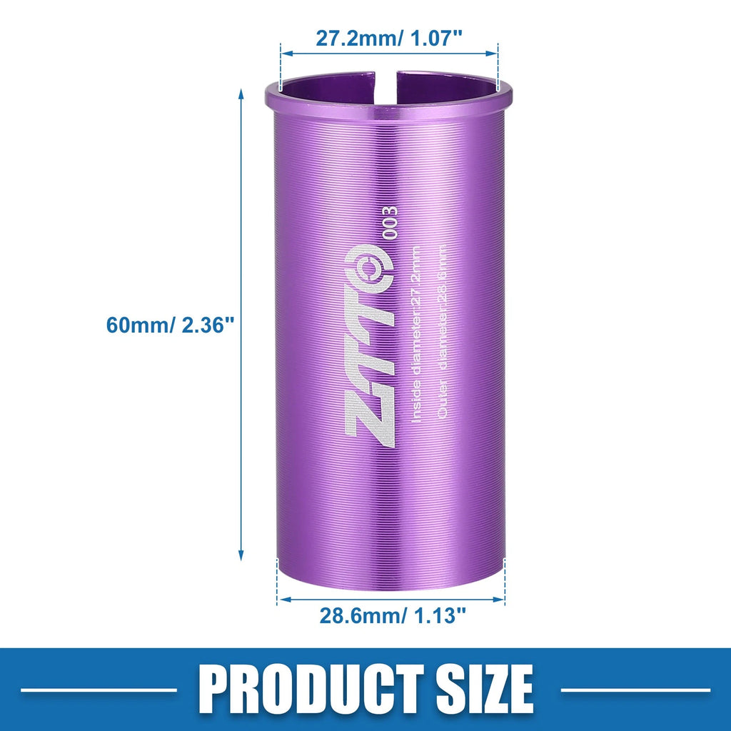 27.2mm Seat Post Adapter for Bicycle (Durable Purple)