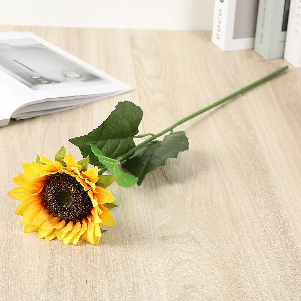 13 Heads Sunflower Silk Flower Arrangement for Home Wedding Decor