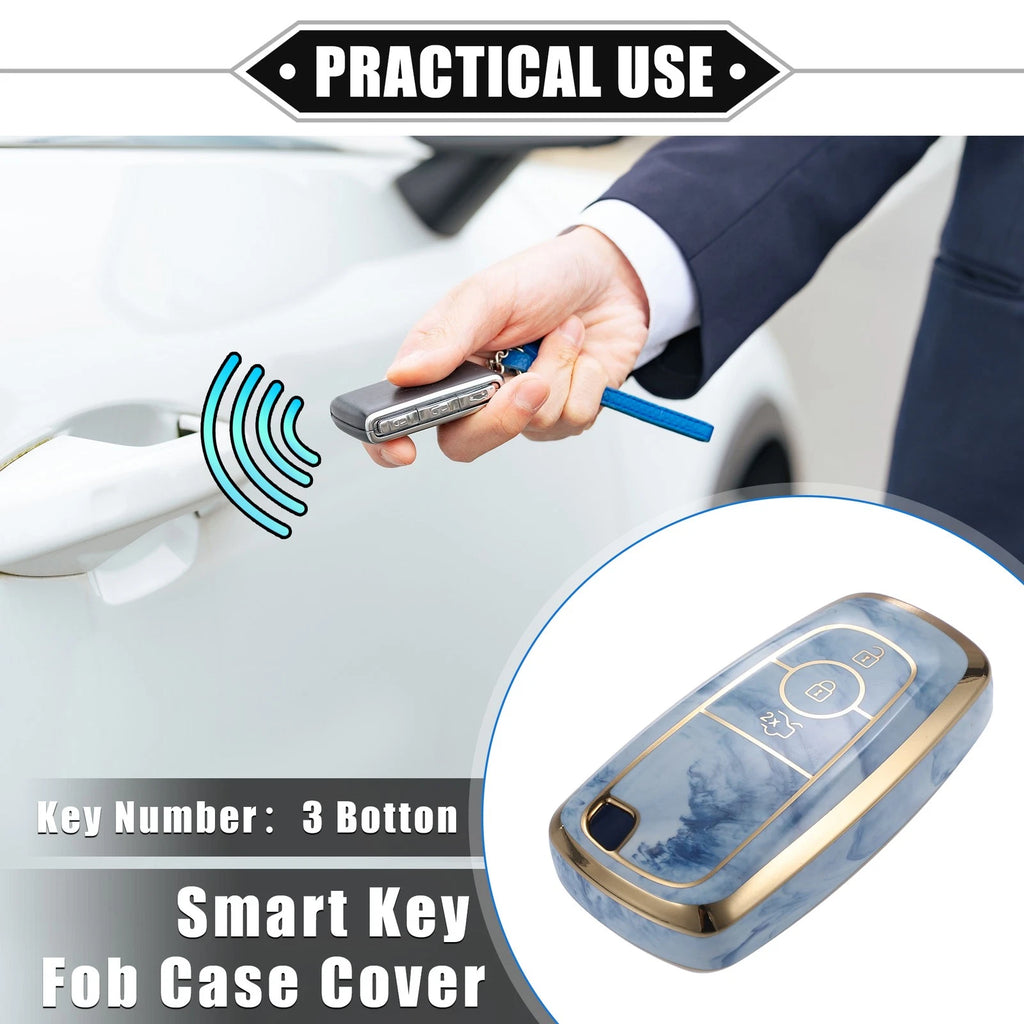 3 Button TPU Key Fob Cover Case Replacement for Ford Explorer (2011–2019)