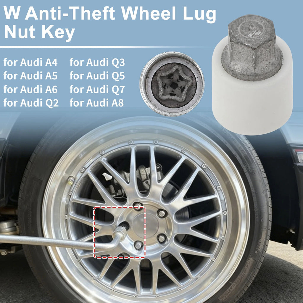 Wheel Lock Lug Nut Key for Audi A4 W Wheel Lock Tool (2002–2008)