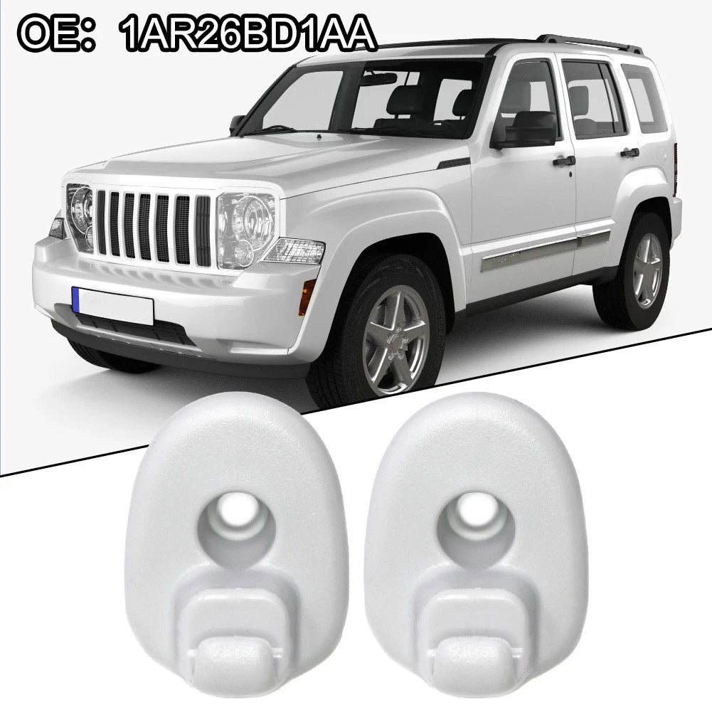 2X Sun Visor Clips for Jeep Liberty & Dodge Nitro (2002–2012)