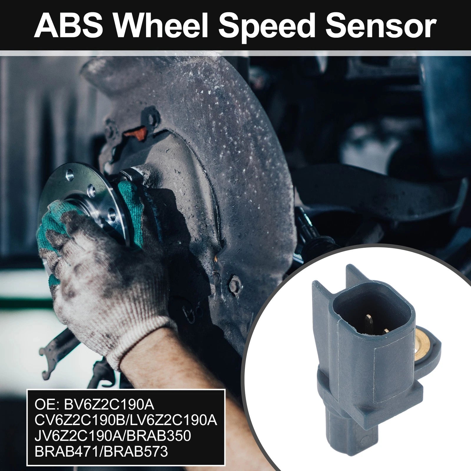 ABS Wheel Speed Sensor Kit Rear for Ford Escape 1Pc Left and Right (2013–2019)