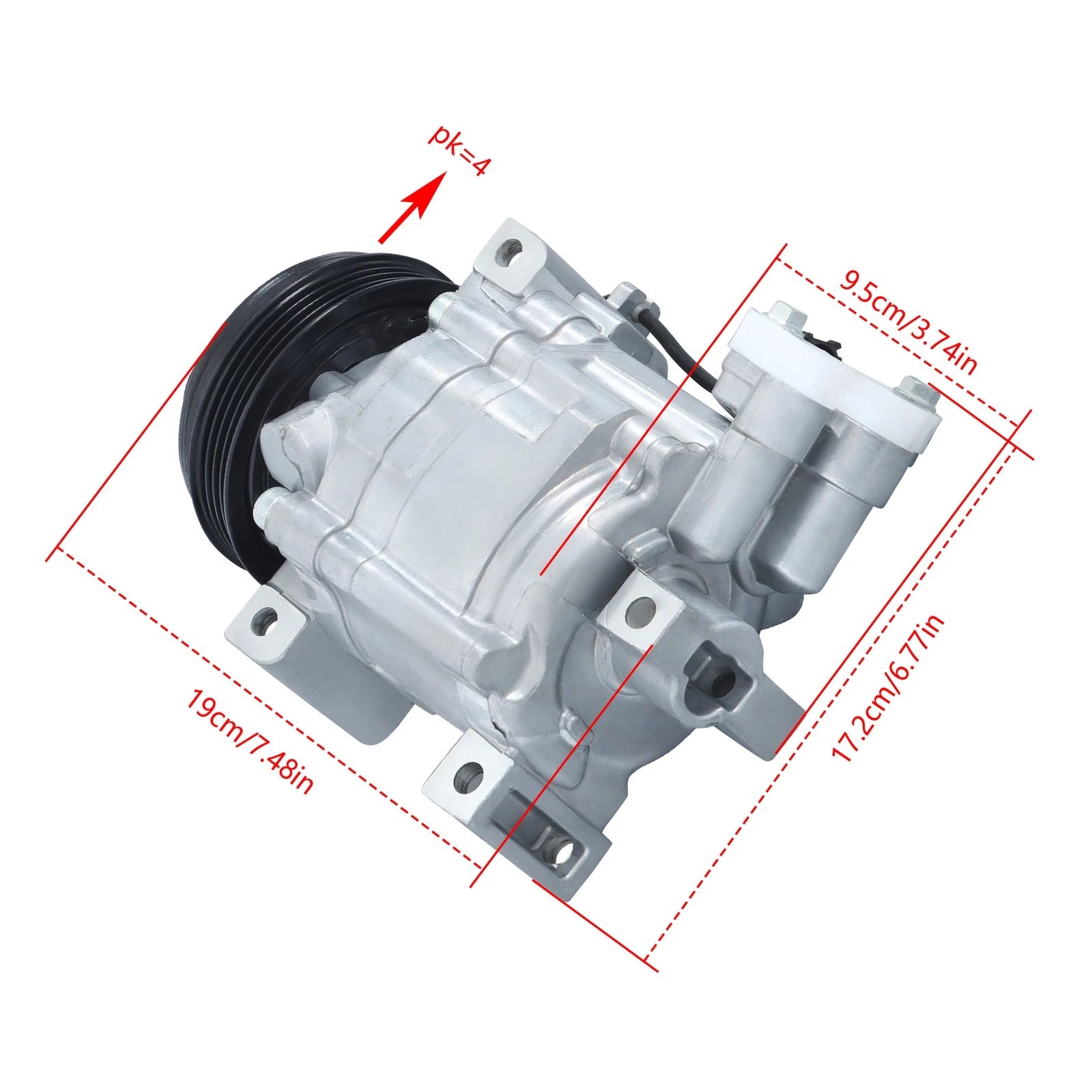 A/C Compressor & Clutch for Subaru Impreza (2007–2014) CO 11227C