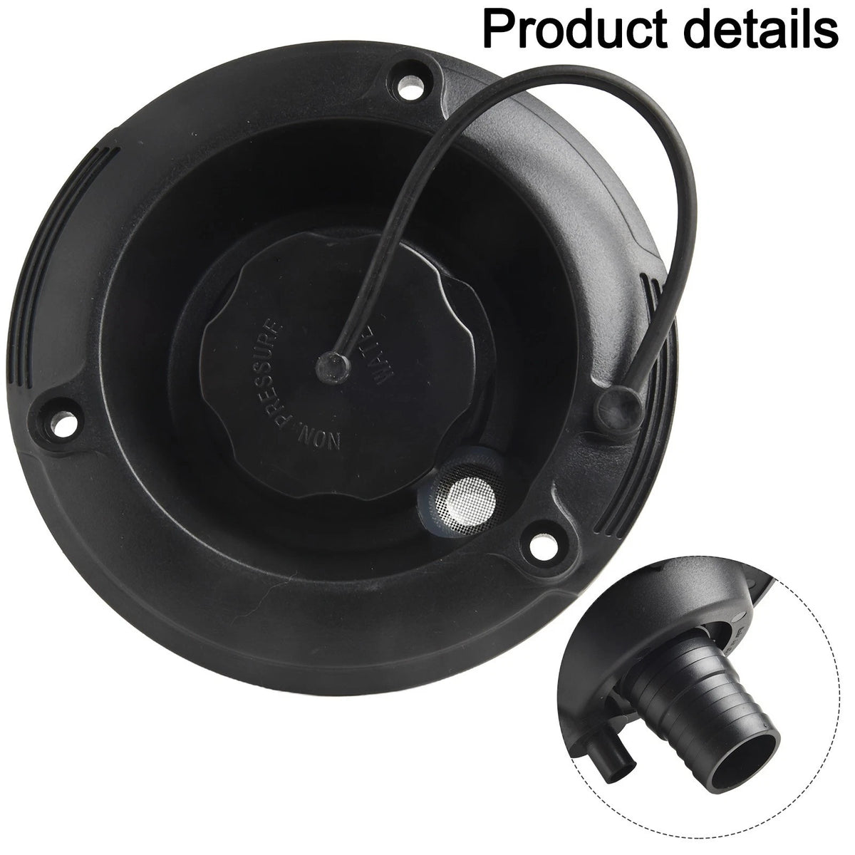 RV Water Tank Connector with Enhanced Flow Rate Features