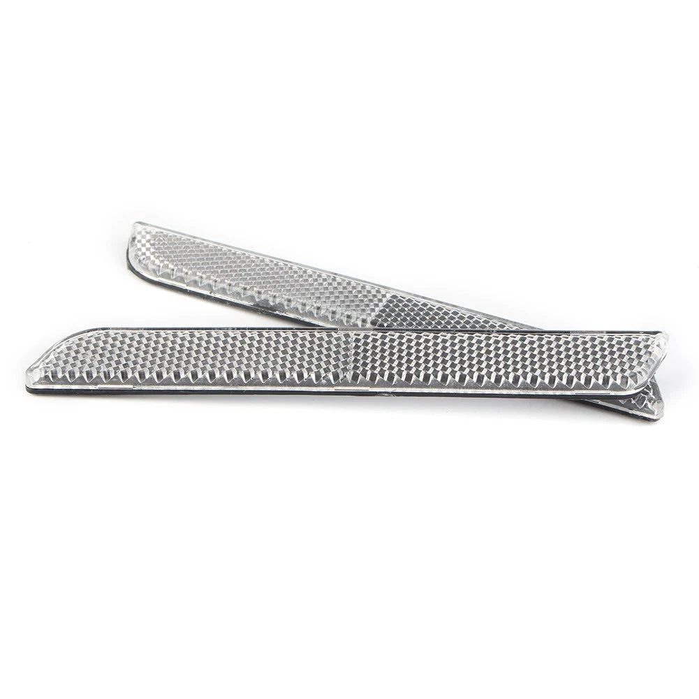 Silver Saddlebag Guard Latch Cover Hard Bag Reflectors For Harley Touring 2014+