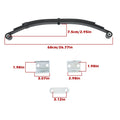 Single Trailer Axle Suspension Kit for 4000lbs Trailers (3 Leaves, 2000lbs Spring)