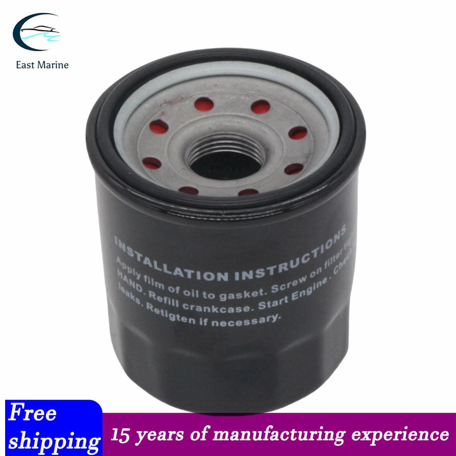 Oil Filter for Yamaha F15C F20 F25 F40A F50 T50 F60 T60 F70 (4-Stroke) 5GH-13440-80-00