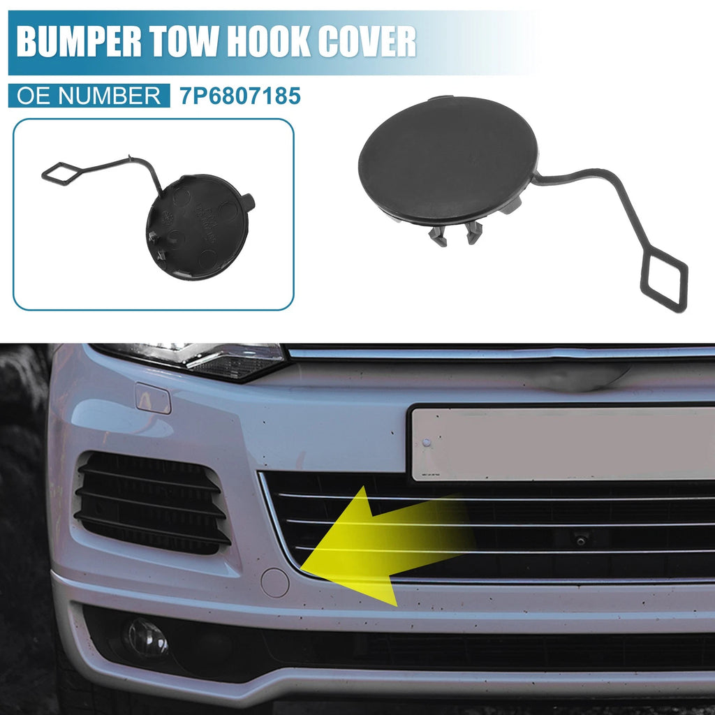 Front Bumper Tow Hook Cover Replacement for VW Touareg (2011–2017)