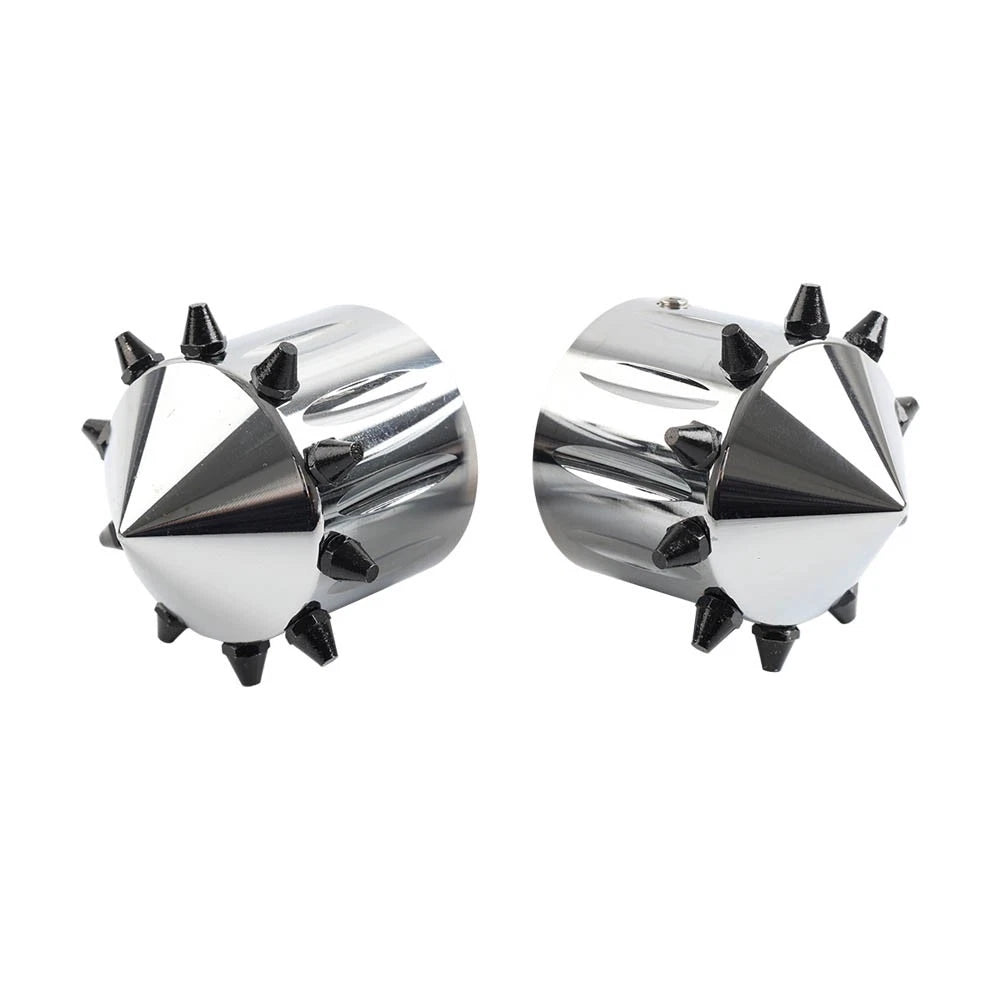 CNC Cut Front Axle Cap Nut Covers for Harley Touring Road King Street Glide