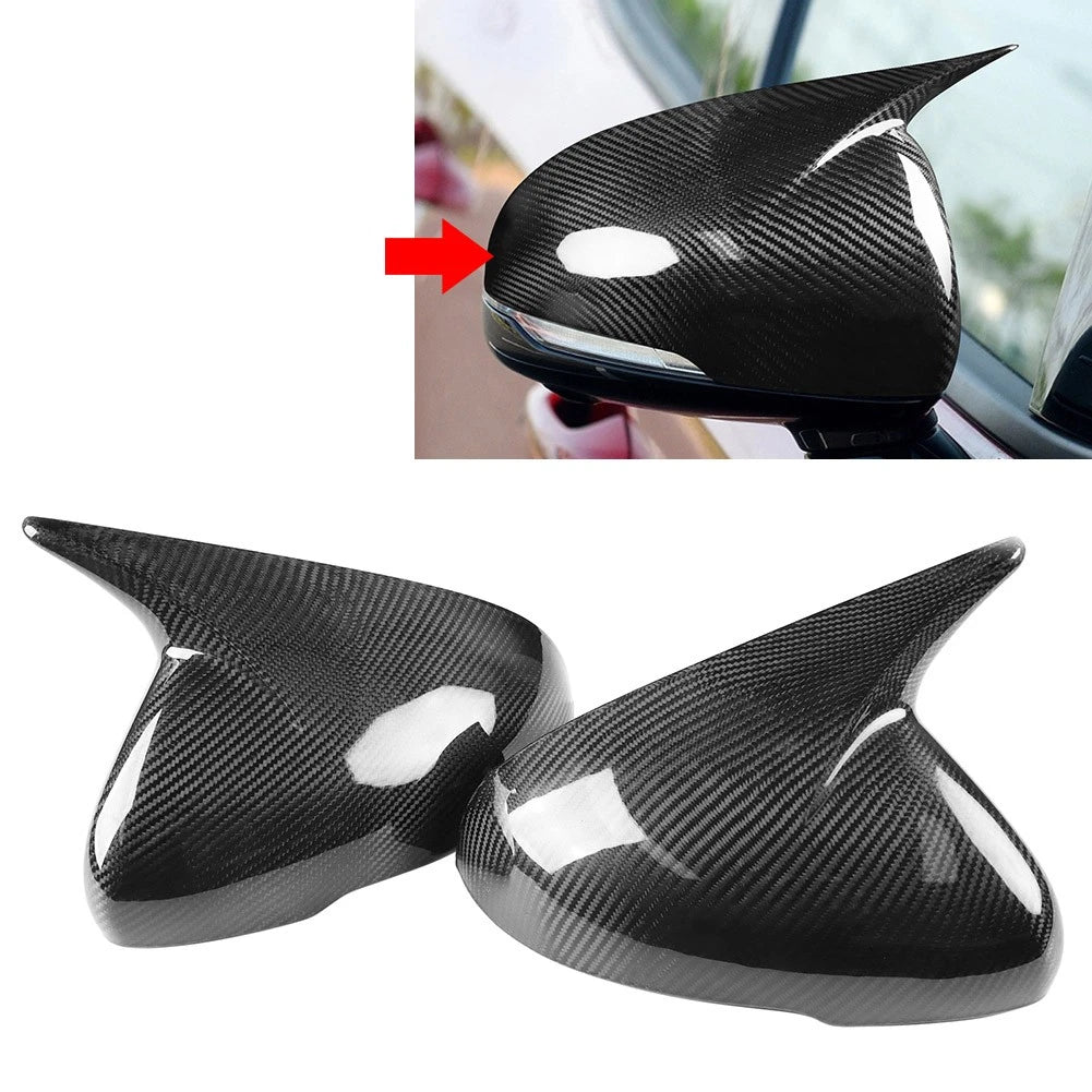 Carbon Fiber Side Door Mirror Cover Cap for Kia Stinger (2017–2024)
