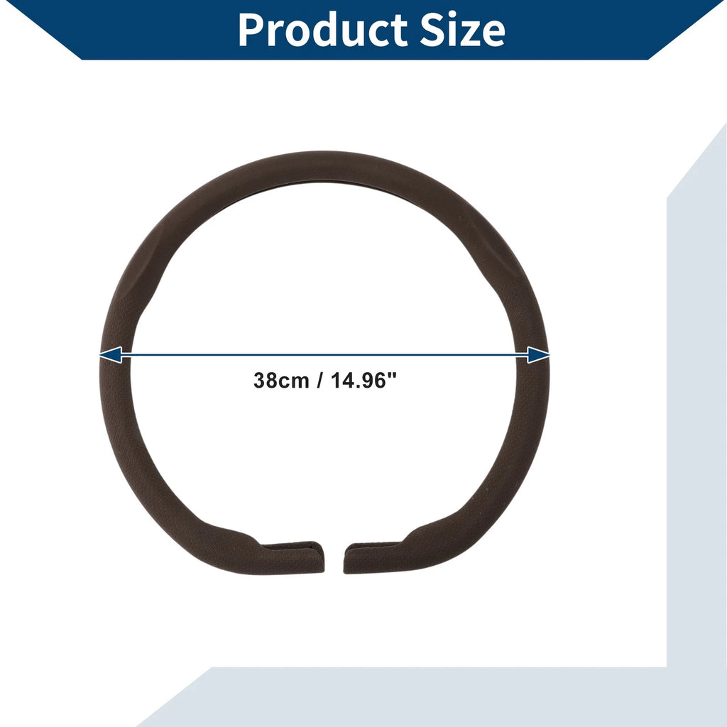 Steering Wheel Cover for - 14.96" PU Leather