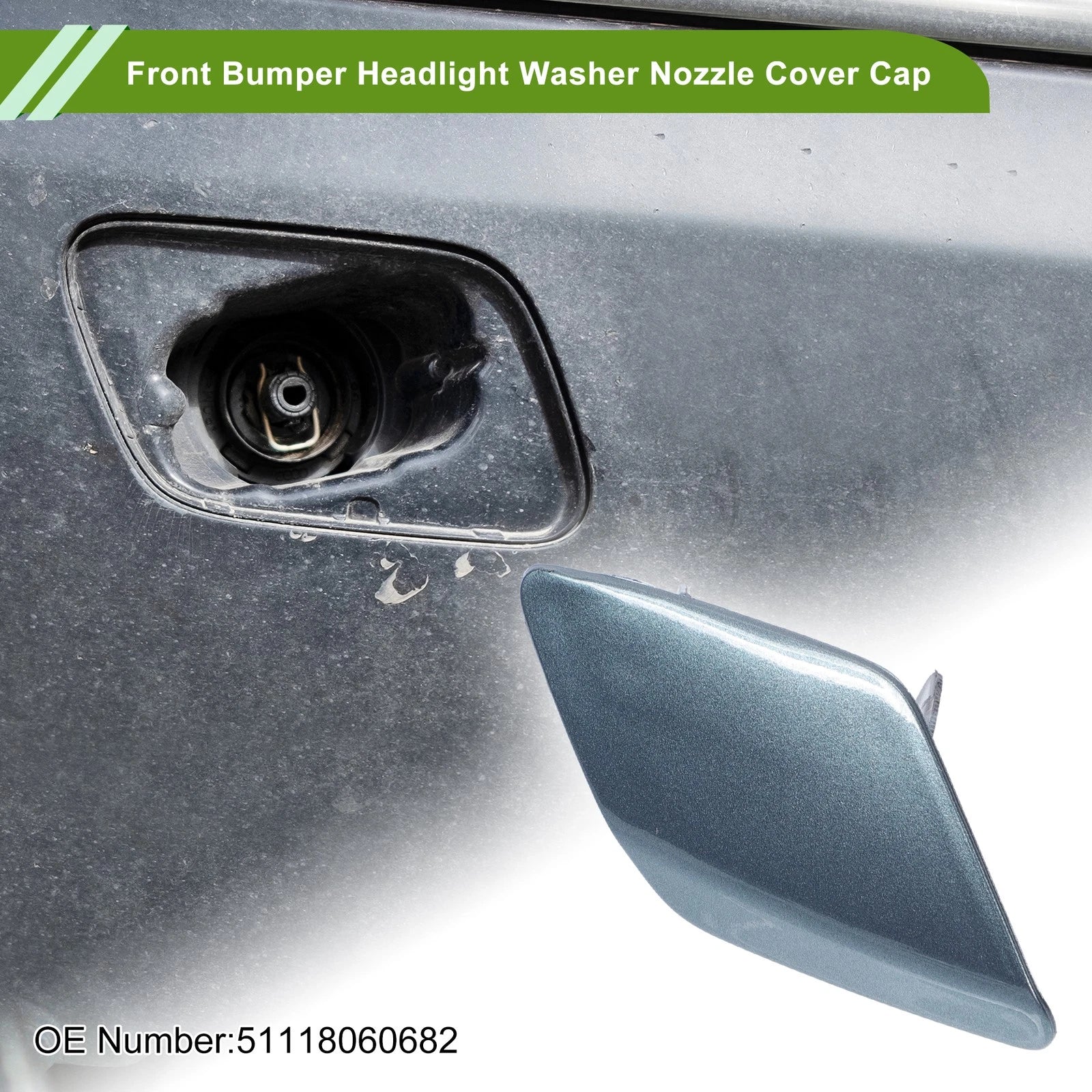 Front Right Washer Nozzle Cover Cap Replacement for BMW 428i (2014–2016)