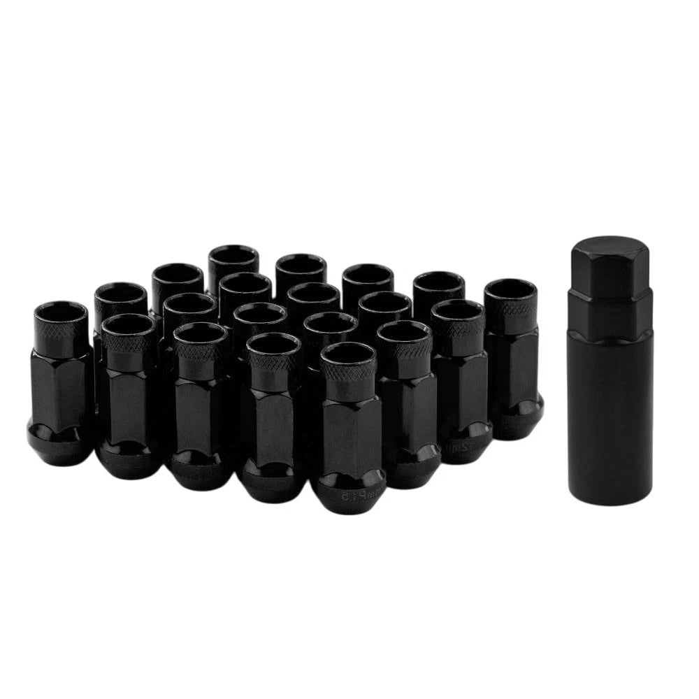 Set of 20 Extended Lug Nuts for Various Vehicles (Forged Steel)