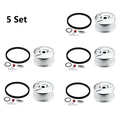 Set of 5 Carburetor Bowl Needle Seat Gasket Kit for Tecumseh (631021B, 631867)