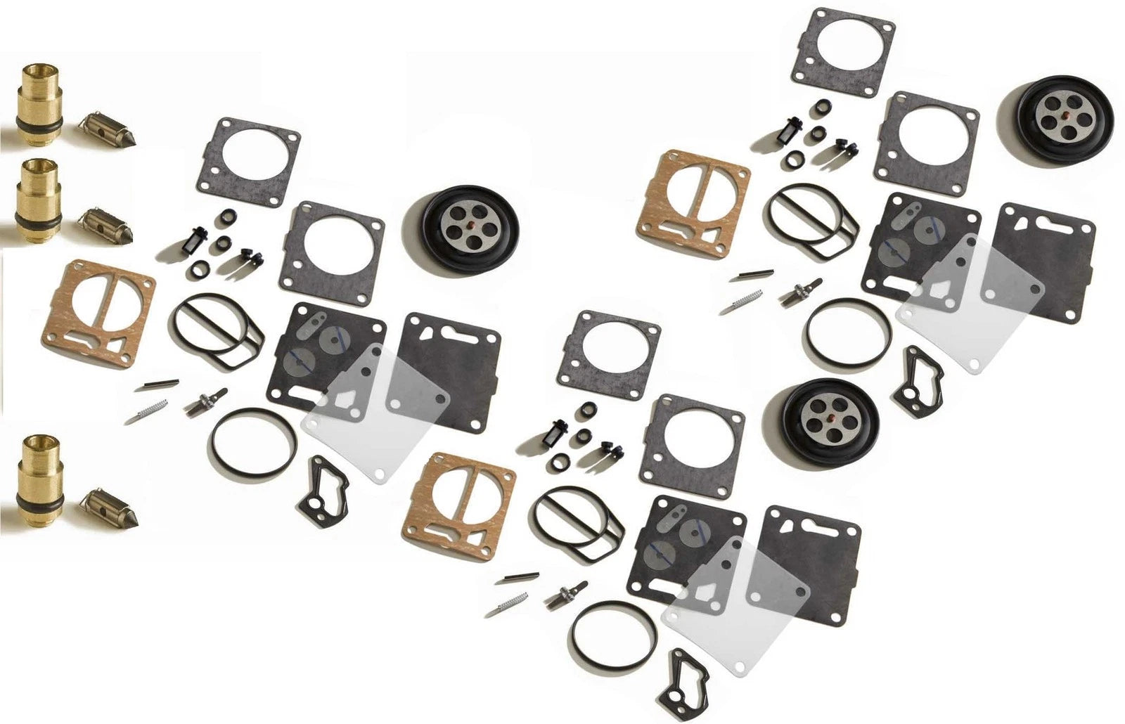 Mikuni Triple Carb Rebuild Kit & Needle Seat for Yamaha XL1200 XLT1200 (1999–2005)