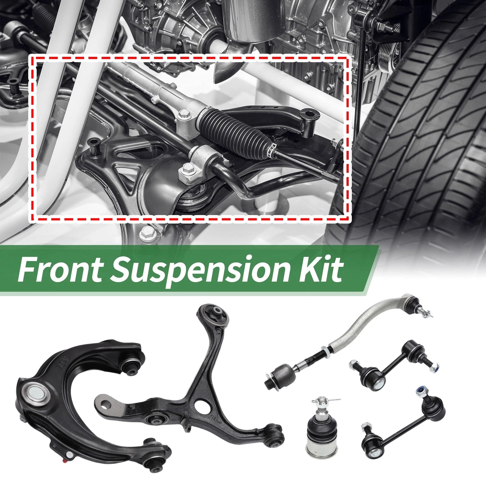 14pcs Front Suspension Control Arm Kit for Honda Accord (1998–2002)