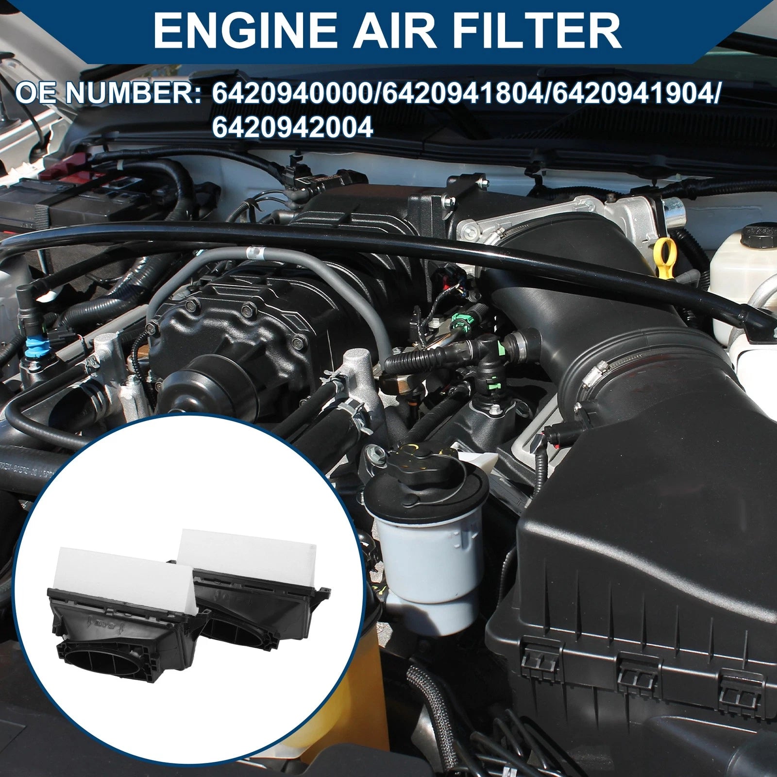 Engine Air Filter Replacement for Mercedes-Benz ML350 3.0L (2010–2014)