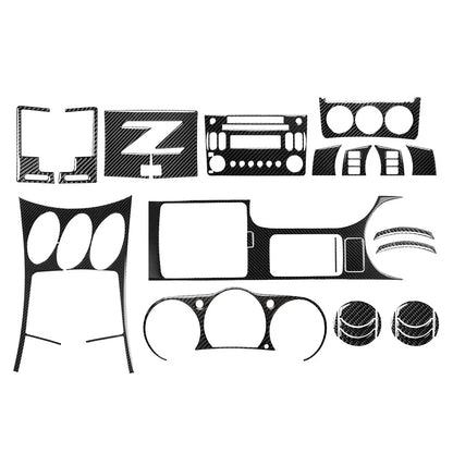 27 Pcs Interior Decoration Frame Cover for Nissan 350Z (2003–2009) Carbon