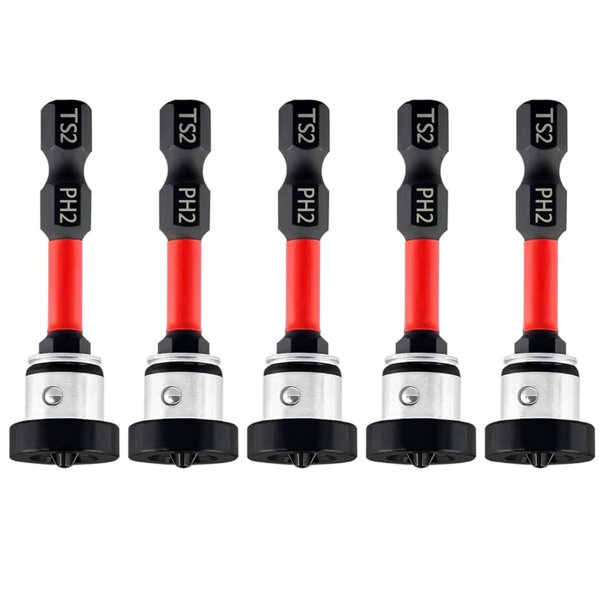 5x PH2 Magnetic Drywall Setter Screwdriver Bit 50mm 1/4" Hex Shank