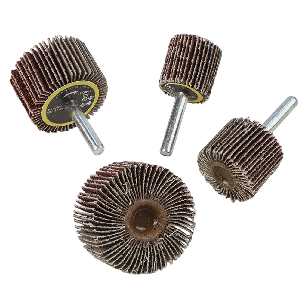 4X Silicon Carbide 80 Grit Sanding Flap Disc Wheels for Rotary Tool