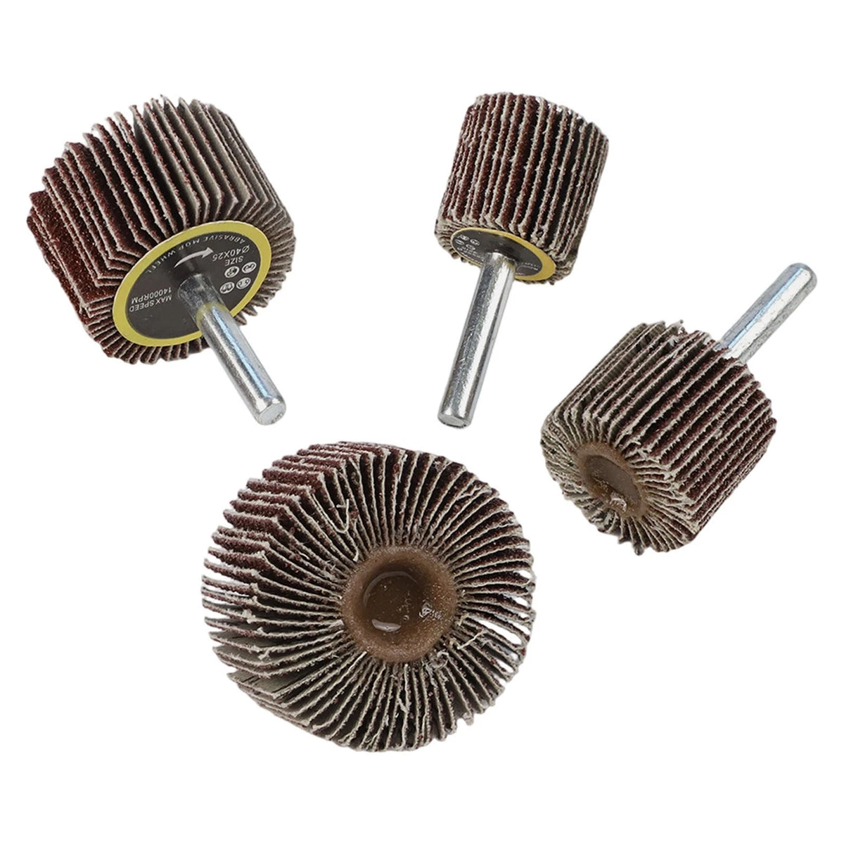 4X Silicon Carbide 80 Grit Sanding Flap Disc Wheels for Rotary Tool
