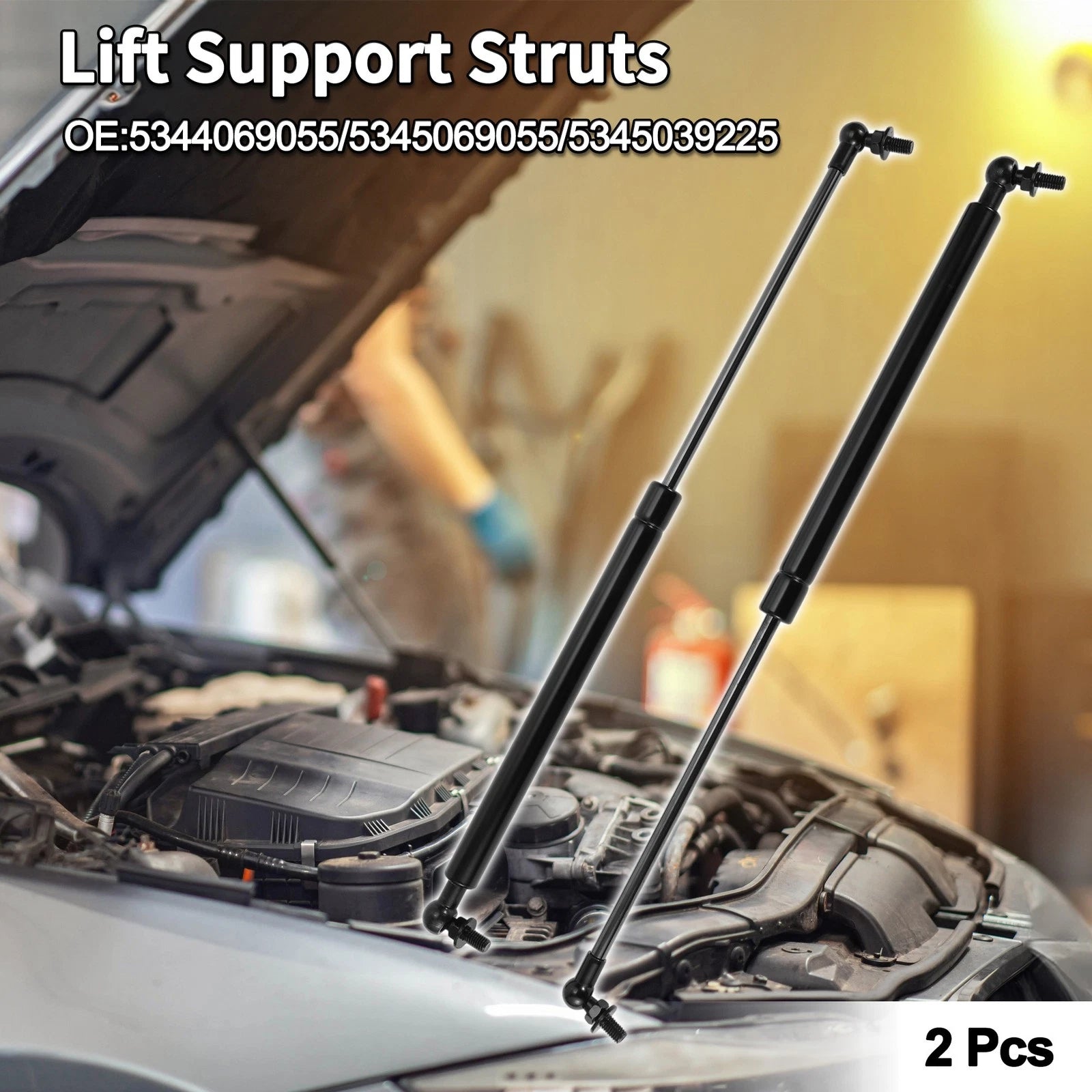 Front Hood Lift Supports Struts Replacement for Toyota 4Runner (2010–2024)