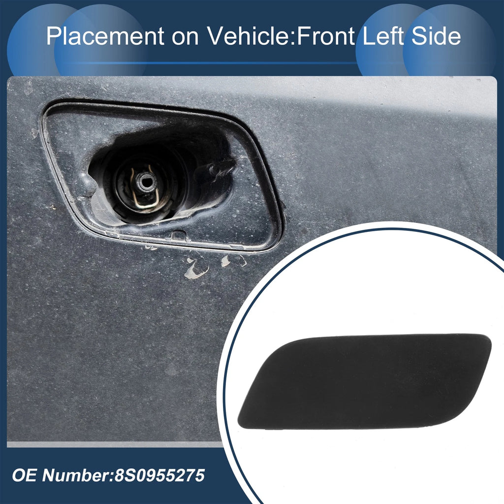 Washer Nozzle Cover Cap Front Left for Audi TT (2016–2023) Unpainted