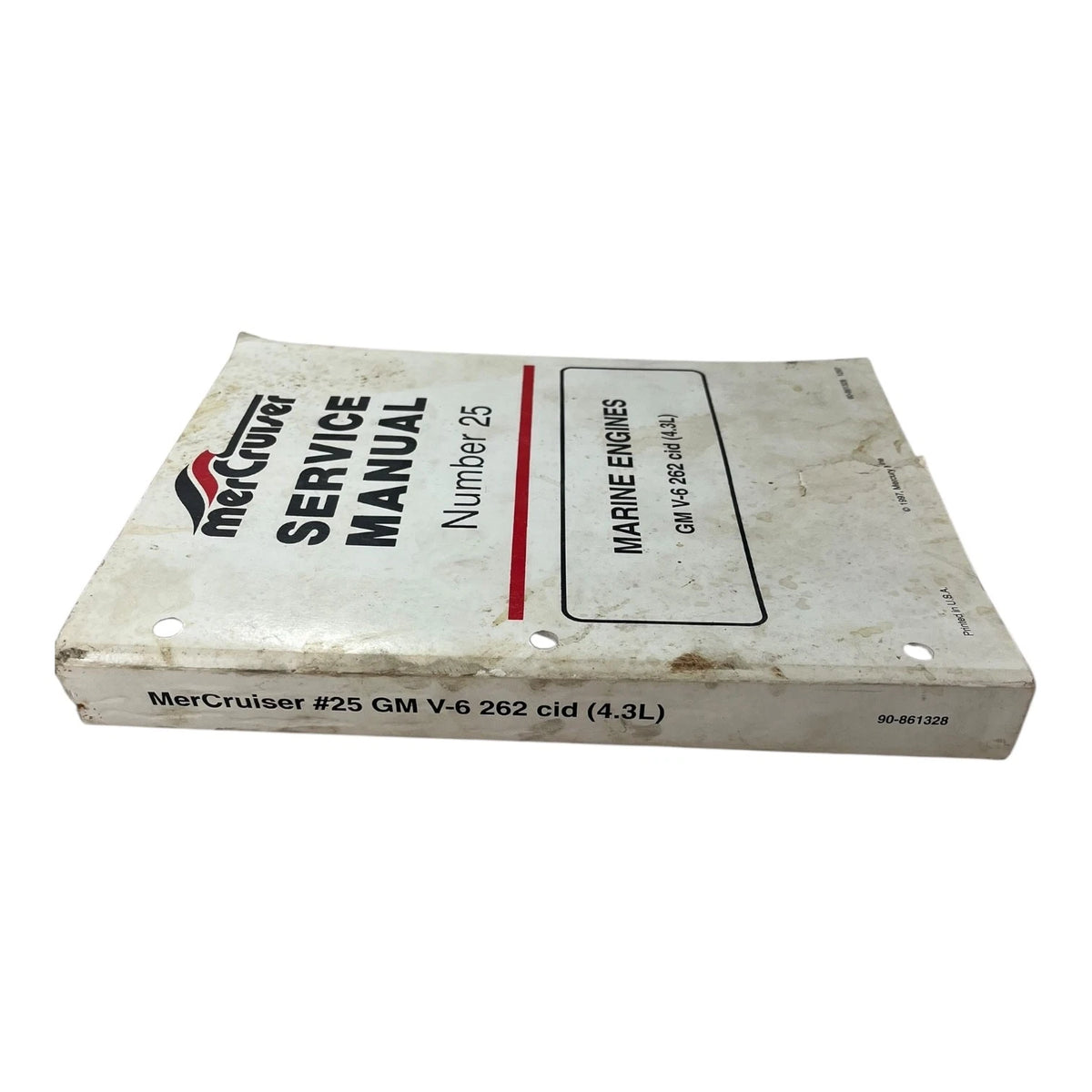 Service Manual #25 for MerCruiser GM V-6 262 cid 4.3 (1990–1995)