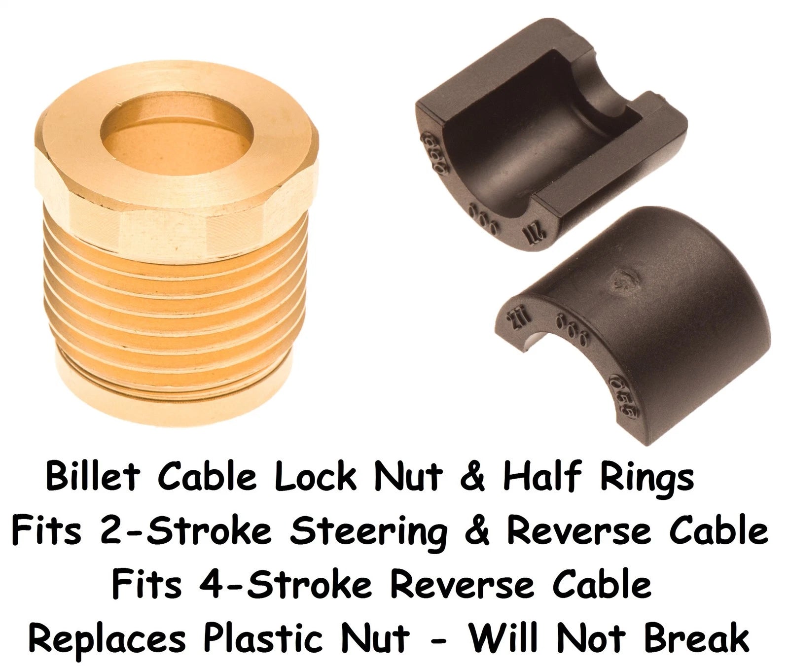 Billet Cable Lock Nut & Half Ring for Sea Doo 277000055 277001729 277000284