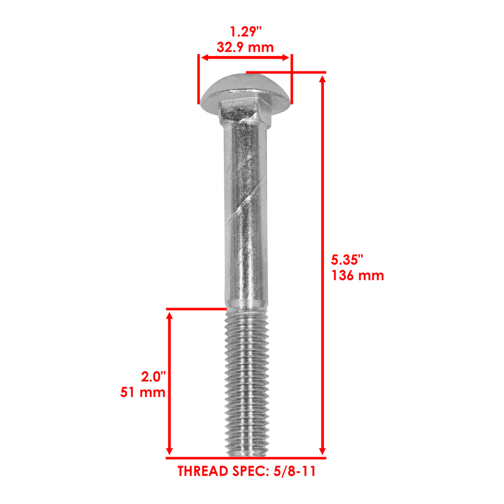 Deck Wheel Roller with Bolt Kit for Dixie Chopper Classic 2550 (2004–2005)
