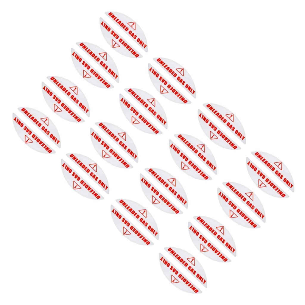 Set of 16 Unleaded Gas Only Stickers for Auto Shops