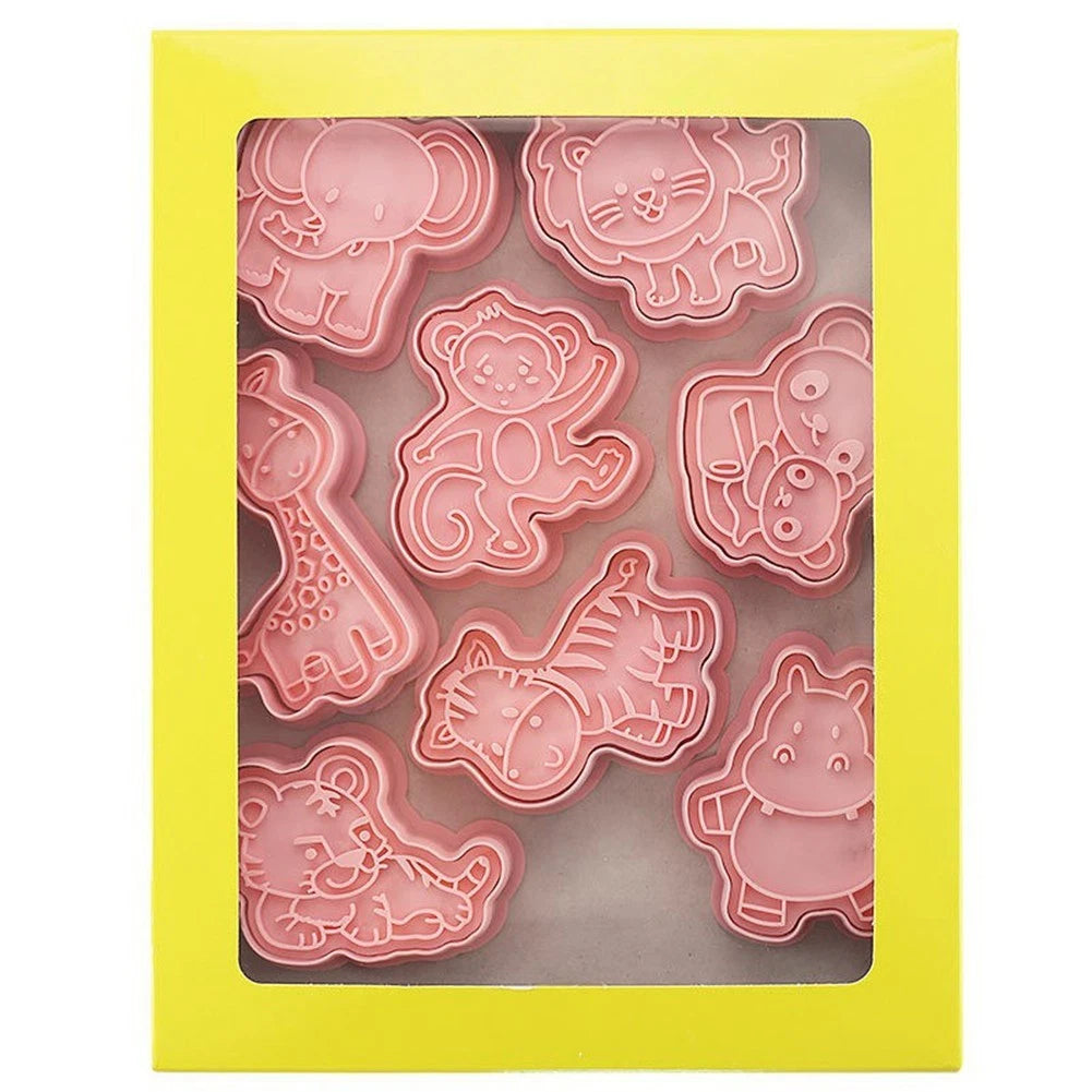 8 Animal Cookie Cutters for Baking Activities