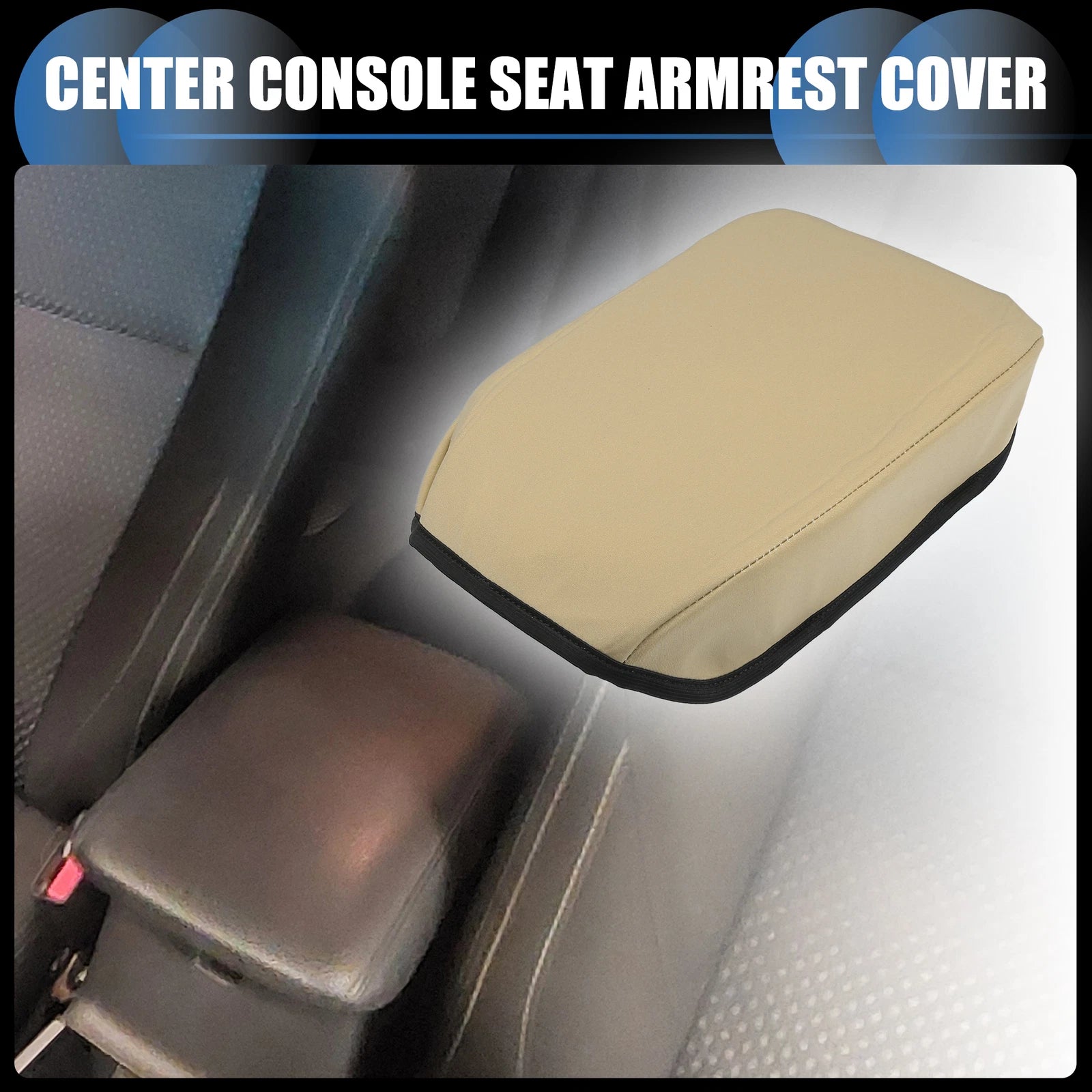 Armrest Protector Cover Pad for Mitsubishi Outlander (2016–2022) Light Brown