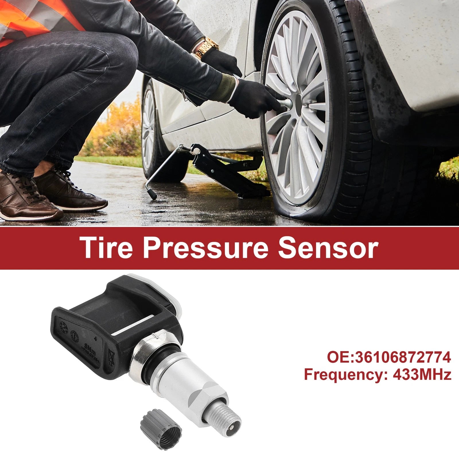 Tire Pressure Sensor Replacement for BMW X3 X4 X5 X6 X7 (2017–2021)