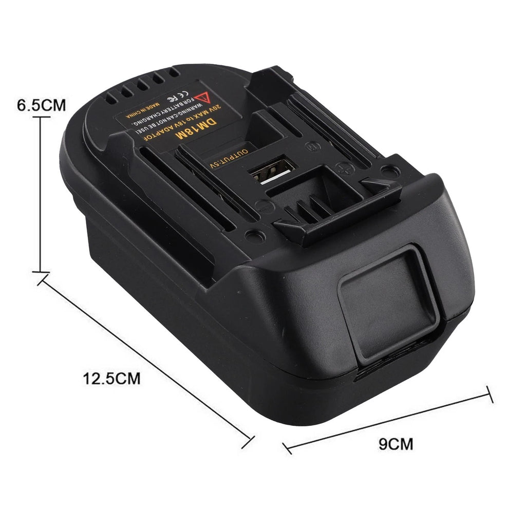 DM18M Adapter for DCB200 20V Battery Use with BL1830 18V Tools