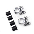 Chrome Foot Peg Mounts for Harley (1"-1 1/4" Engine Guard)