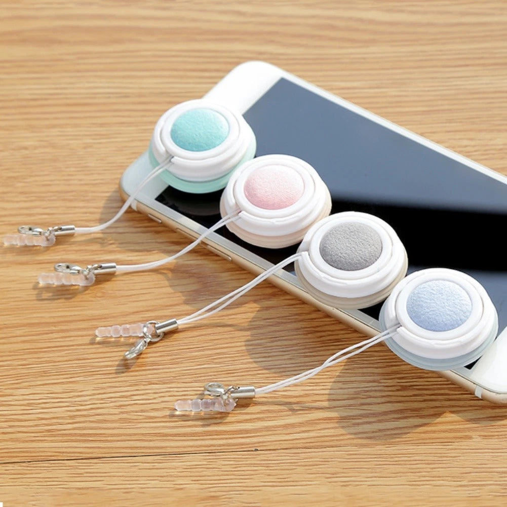 3x 5x1 6cm Keychain Portable Cleaning Cloth for Phone Screen or Eyewear