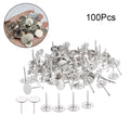 100X Silver Upholstery Nails for Furniture Hardware