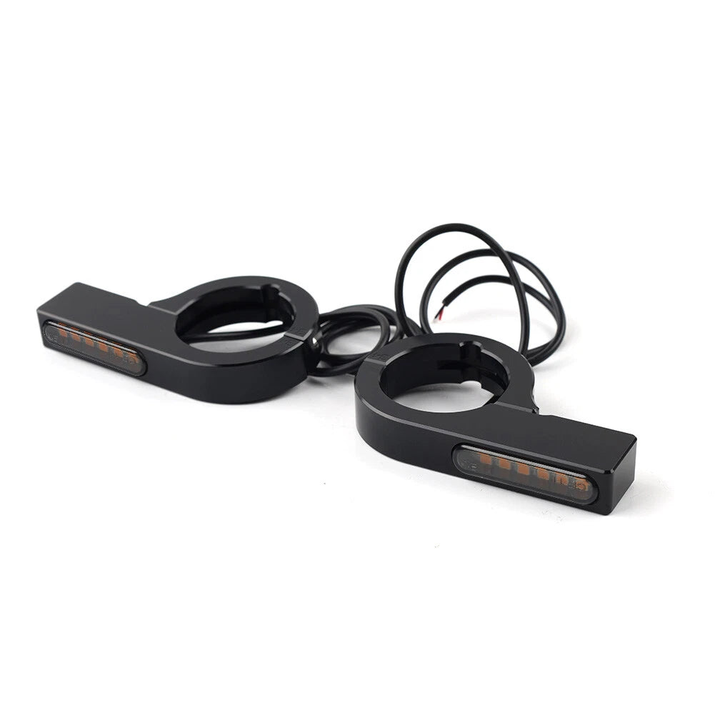 LED Fork Turn Signal Indicator for Harley Touring Dyna - Amber