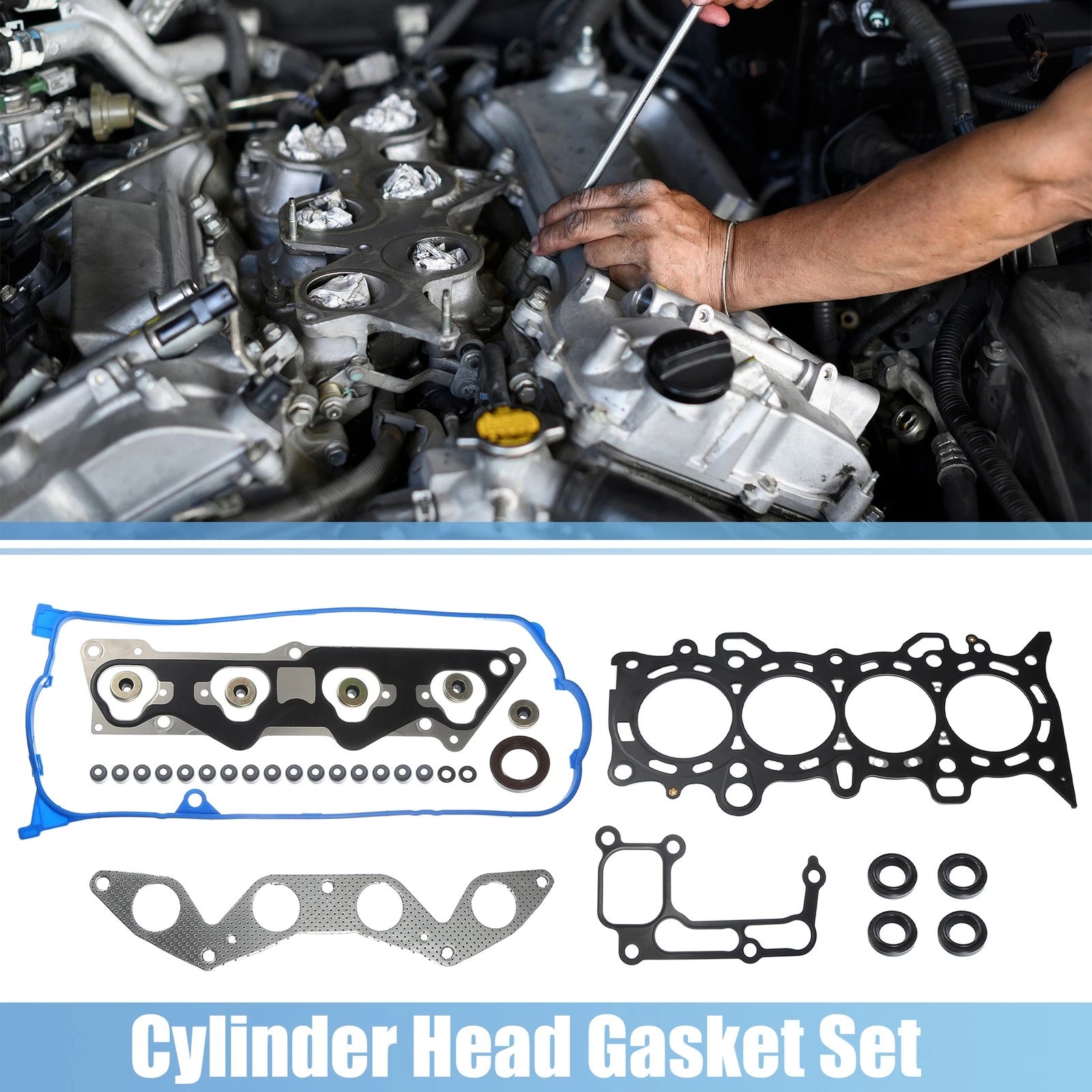Cylinder Head Gasket Set Metal Replacement for Honda Civic (2001–2005)